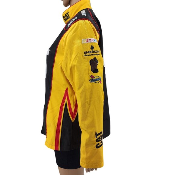 CAT Racing Jacket NASCAR Sprint Cup Series Jeff Burton, Women's Large - Picture 5 of 9